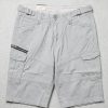 Men's Light Grey Multi-Pocket Cargo Shorts